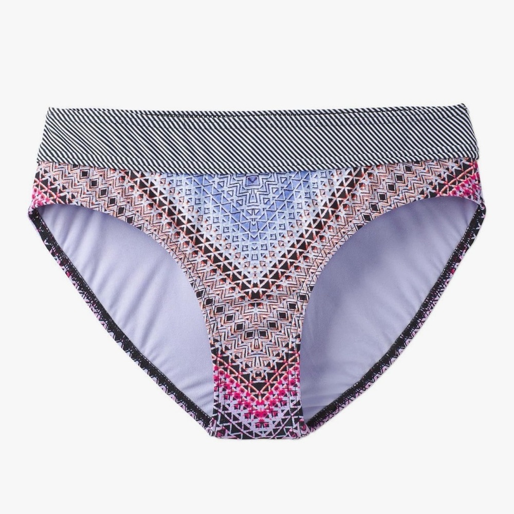Geometric Patterned Women's Briefs - Multicolor Prana size M